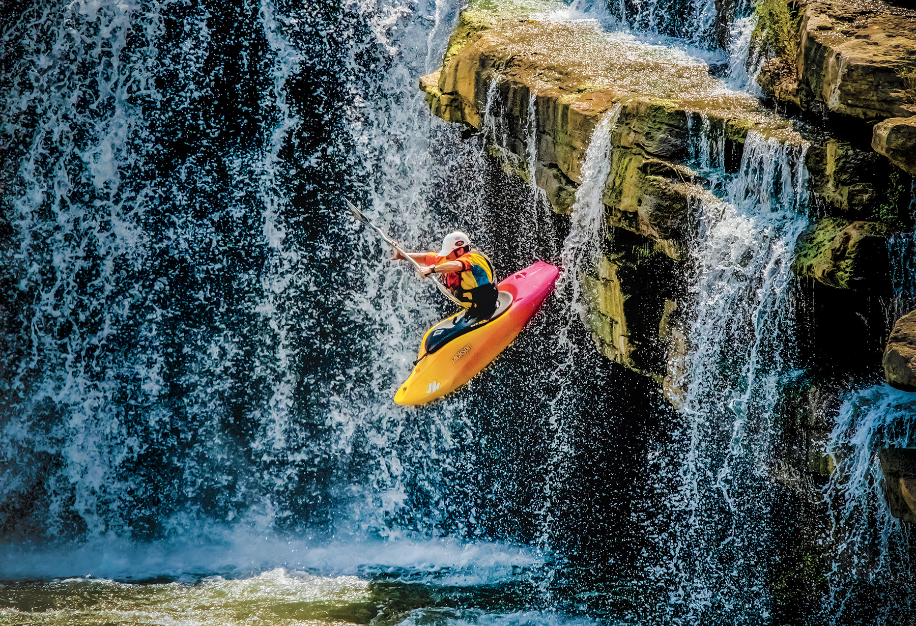 Rock Island State Park kayaker in Rock Island, Tennessee (photo by Michael D. Tedesco) Rock Island State Park kayaker in Rock Island, Tennessee (photo by Michael D. Tedesco)