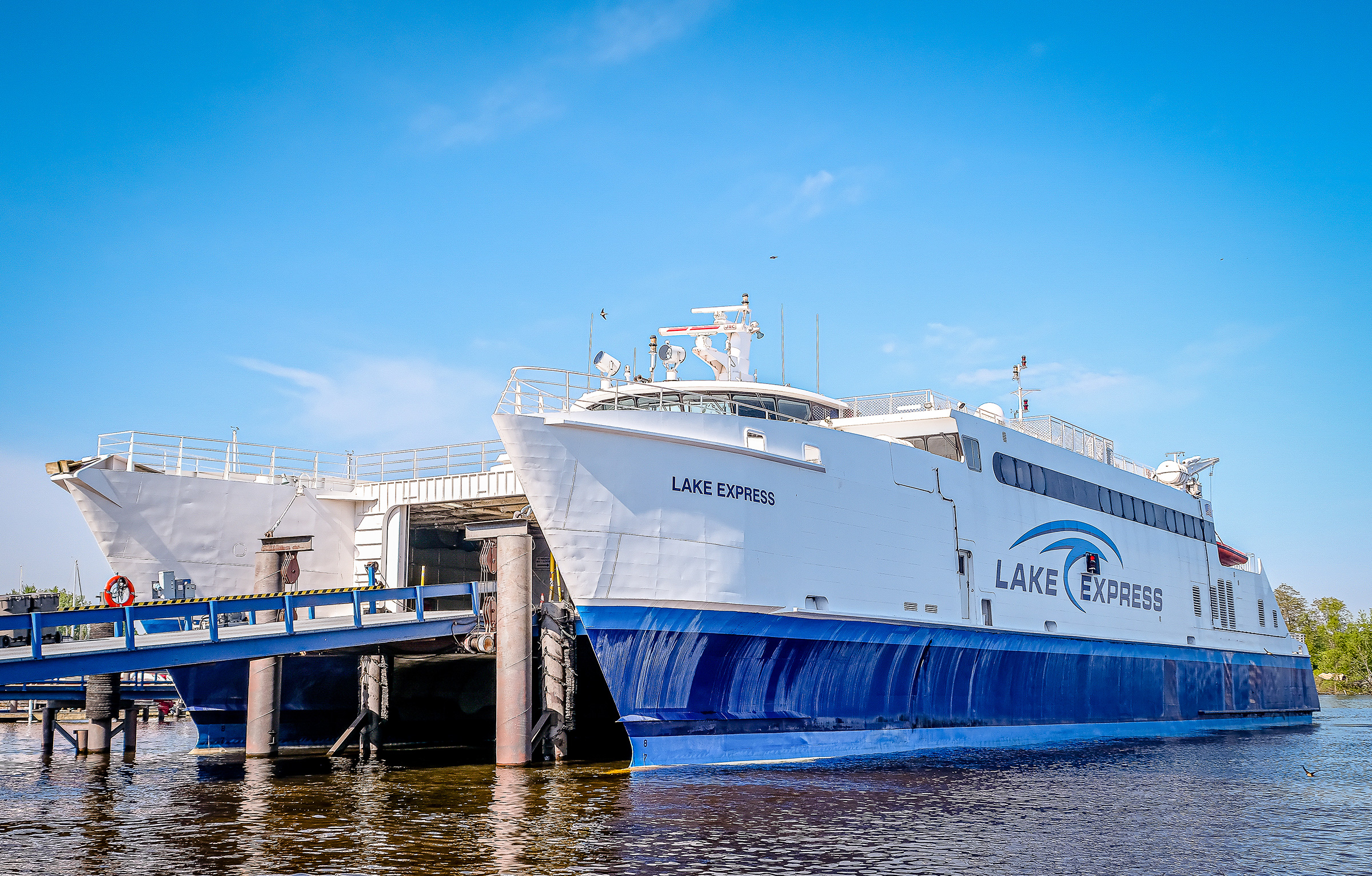 Lake Express ferry dock in Muskegon, Michigan (photo courtesy of Visit Muskegon) Lake Express ferry dock in Muskegon, Michigan (photo courtesy of Visit Muskegon)