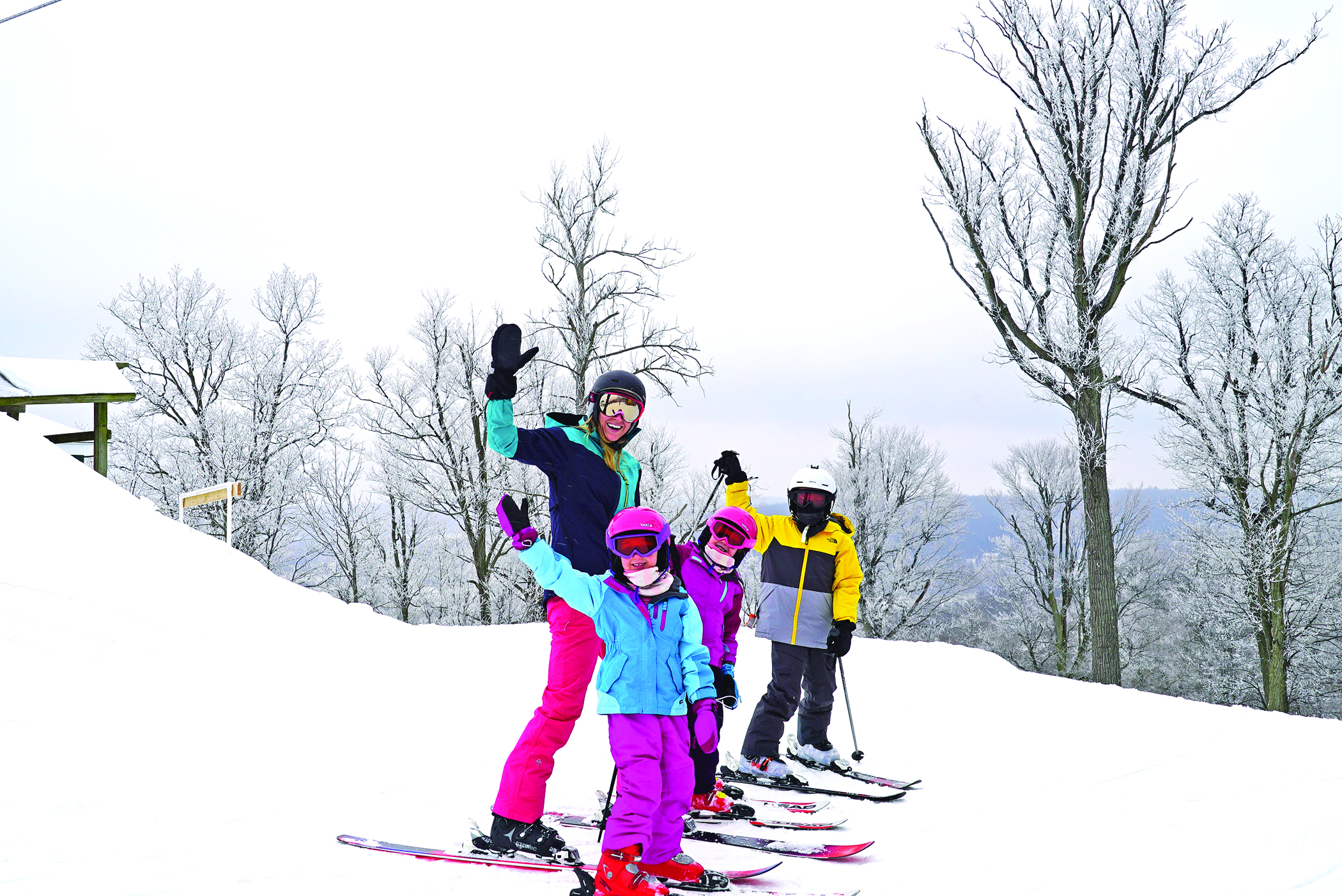 Family skiing at Mad River Mountain in Zanesfield, Ohio (photo courtesy of Vail Resorts) Family skiing at Mad River Mountain in Zanesfield, Ohio (photo courtesy of Vail Resorts)