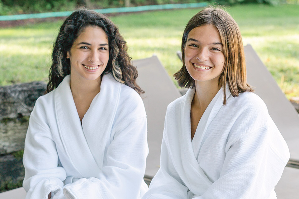Two women in robes at the Inn and Spa at Walden in Aurora, Ohio (photo courtesy of Inn and Spa at Walden) Two women in robes at the Inn and Spa at Walden in Aurora, Ohio (photo courtesy of Inn and Spa at Walden)