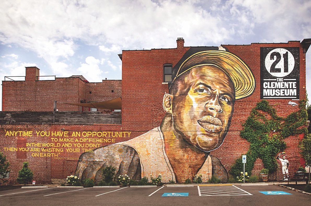 Mural of Roberto Clemente outside The Clemente Museum in Pittsburgh, Pennsylvania (photo courtesy of The Clemente Museum) Mural of Roberto Clemente outside The Clemente Museum in Pittsburgh, Pennsylvania (photo courtesy of The Clemente Museum)