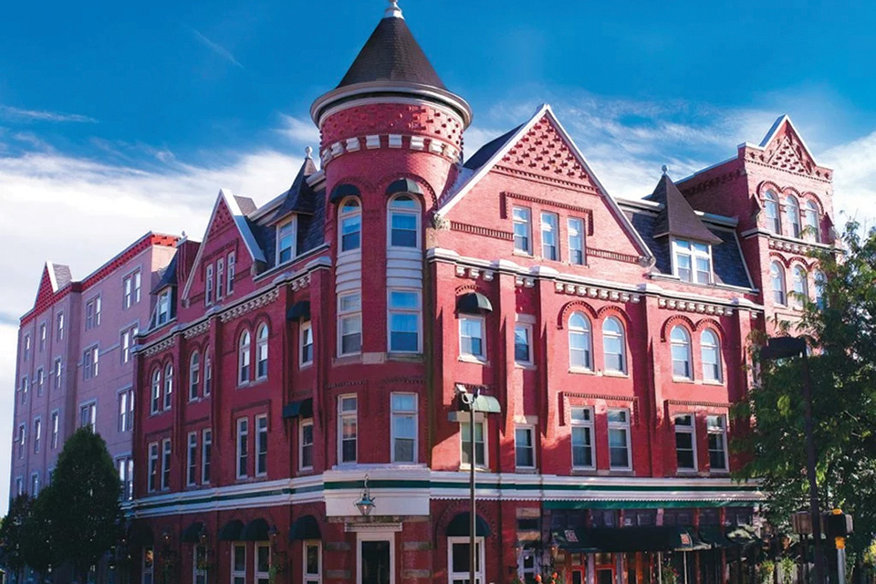Exterior of The Blennerhassett Hotel in Parkersburg, West Virginia (photo courtesy of Blennerhassett Hotel & Spa) Exterior of The Blennerhassett Hotel in Parkersburg, West Virginia (photo courtesy of Blennerhassett Hotel & Spa)